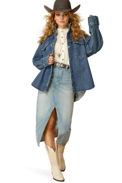 Hot Denim Shirt Jacket Women Coats & Jackets