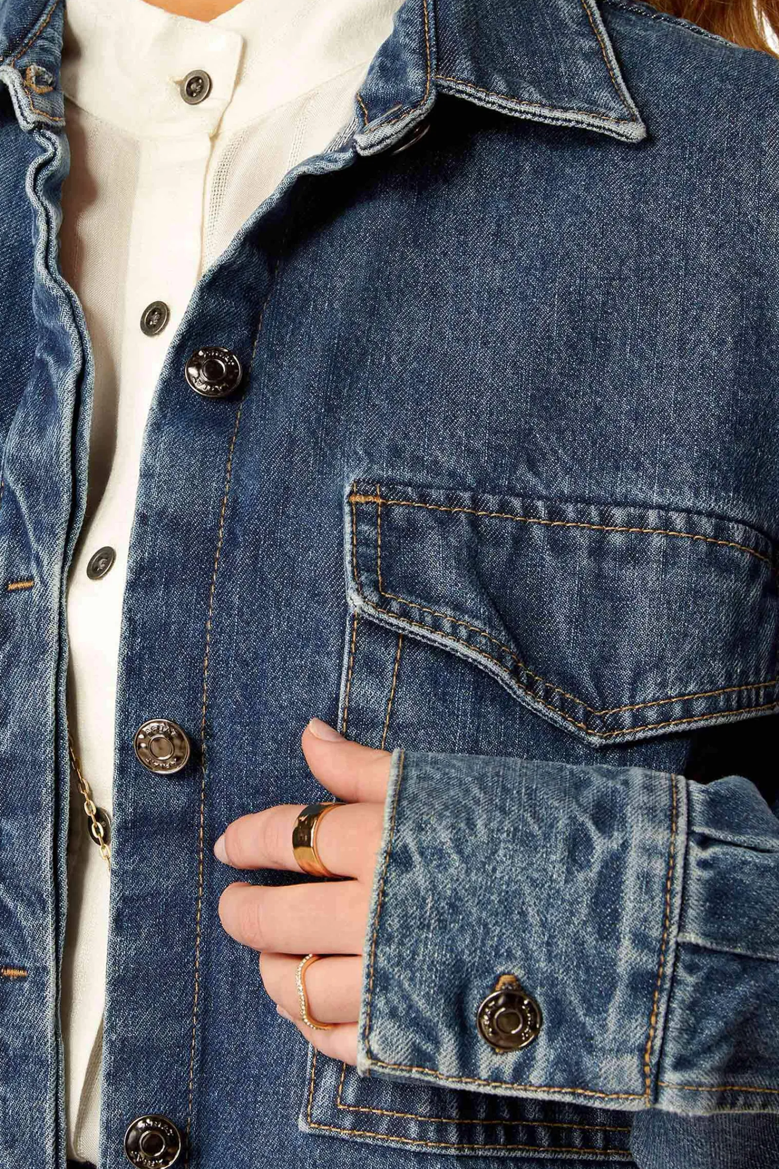 Hot Denim Shirt Jacket Women Coats & Jackets