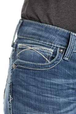 New R.E.A.L. Mid Rise Stretch Icon Stackable Straight Leg Jeans Western|Jodhpurs