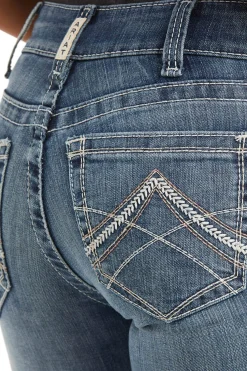 New R.E.A.L. Mid Rise Stretch Icon Stackable Straight Leg Jeans Western|Jodhpurs