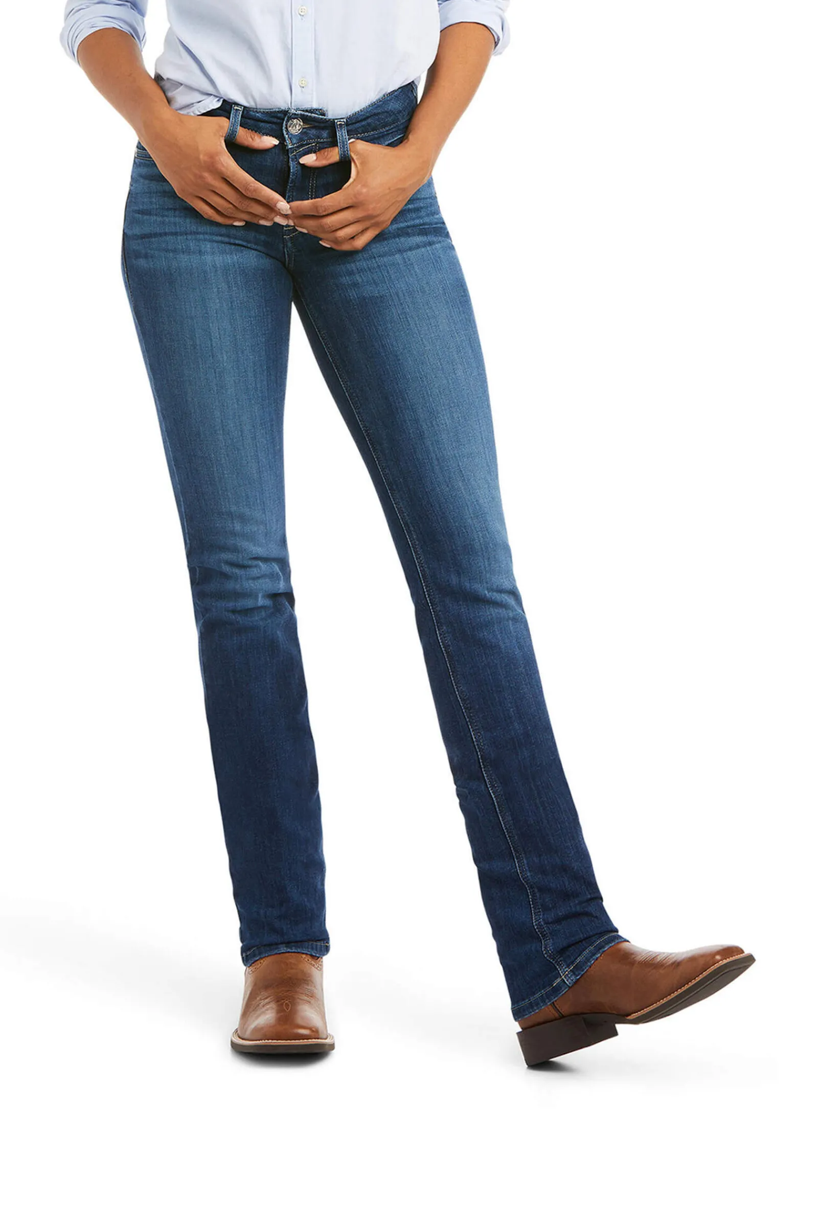 Clearance R.E.A.L. Perfect Rise Abby Straight Jeans Western|Jodhpurs