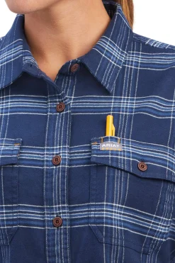 Best Rebar Women´s Flannel DuraStretch Work Shirt Women Tops & T-shirts