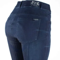 Clearance B Vertigo Elle Full Seat Breeches Denim with silicone grip for Woman Full Seat Breeches