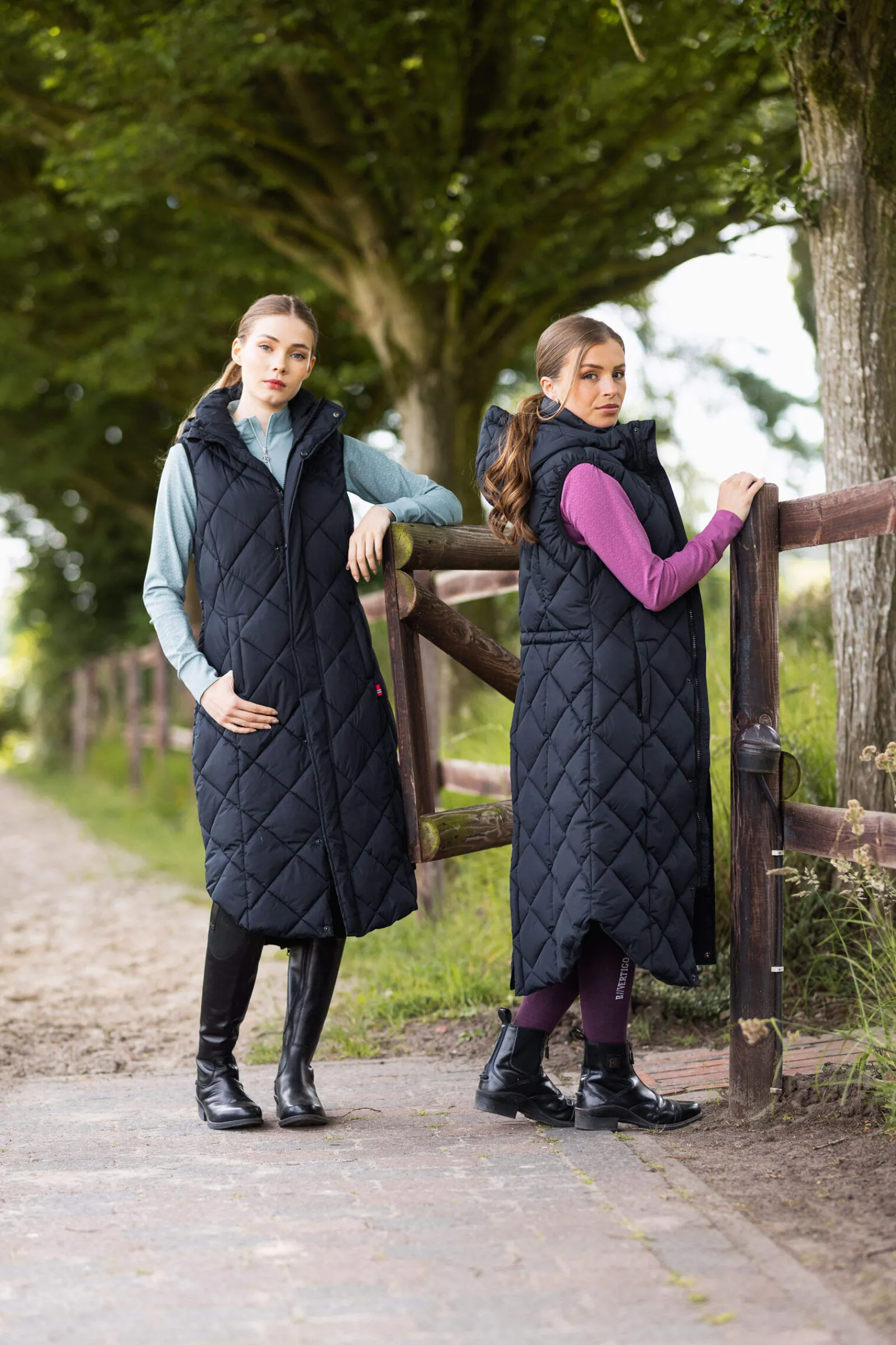 Fashion B Vertigo Gem Women´s Long Padded Riding Vest Women Coats & Jackets