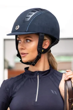 Fashion Back on Track EQ3 MIPS Riding Helmet w/ Microfiber Riding Hats & Helmets