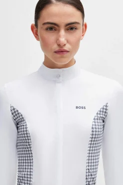 Hot Emma Show Blouse Houndstooth Women Show Clothing|Tops & T-shirts