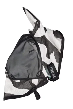 Fashion Buzz-Off Zebra Deluxe Fly Mask Fly Masks & Fringes|Fly Masks & Fringes