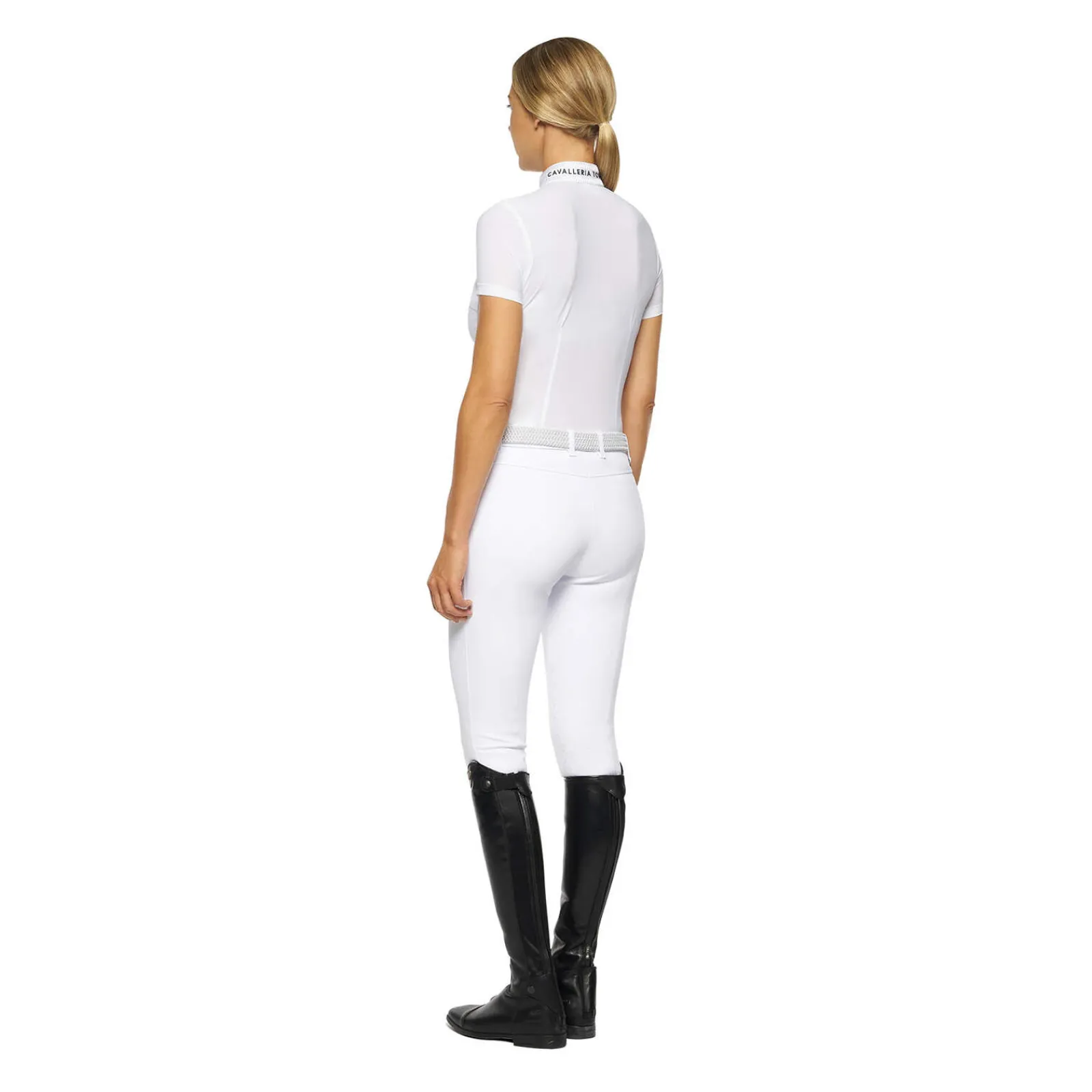 Outlet Cavalleria Toscana Embroidery Short Sleeve Show Shirt Women Show Clothing