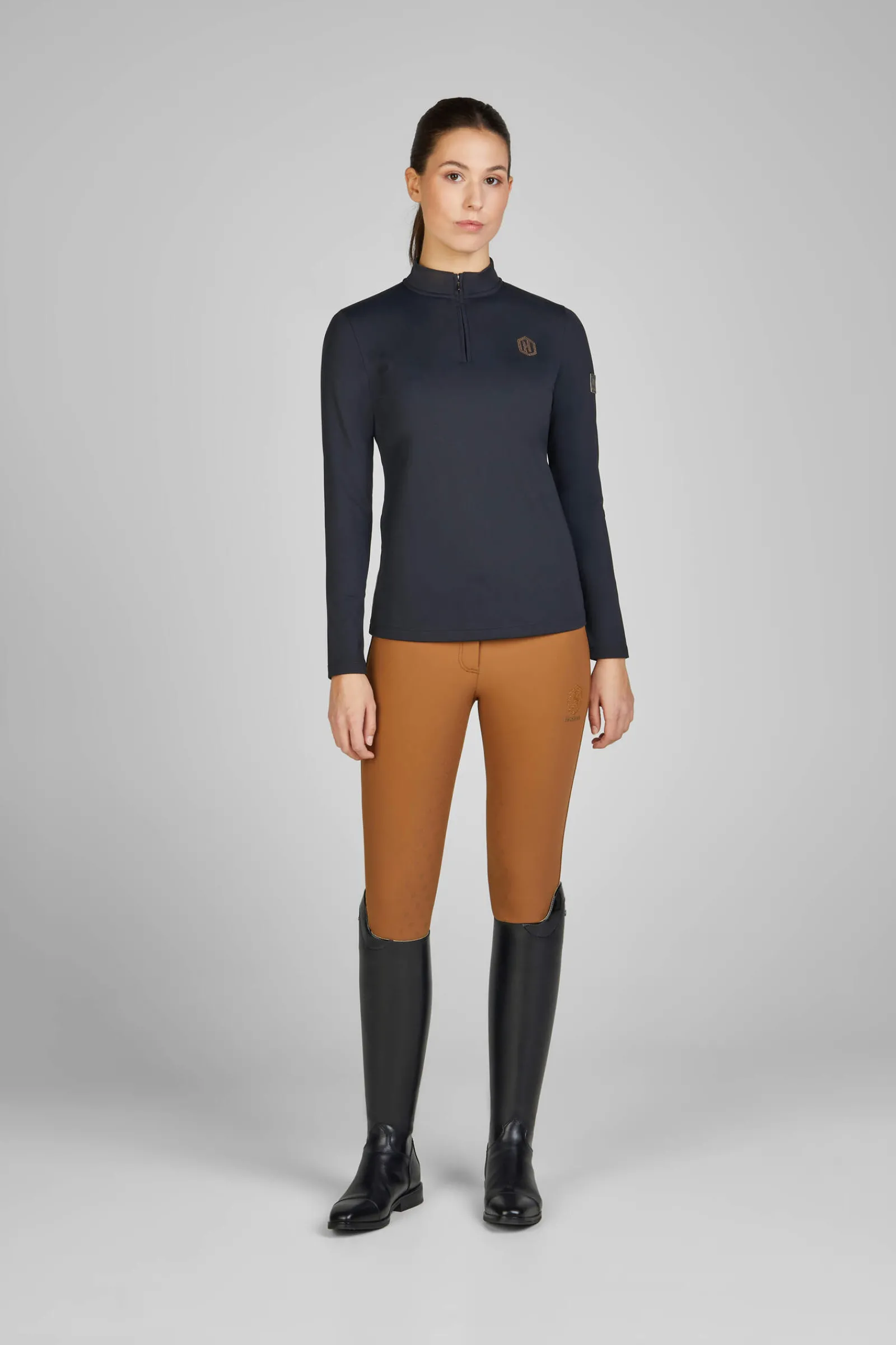 Online Fanatics AW24 Longsleeved 1/2 Zip Shirt Women Tops & T-shirts