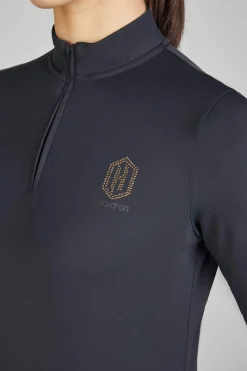 Online Fanatics AW24 Longsleeved 1/2 Zip Shirt Women Tops & T-shirts