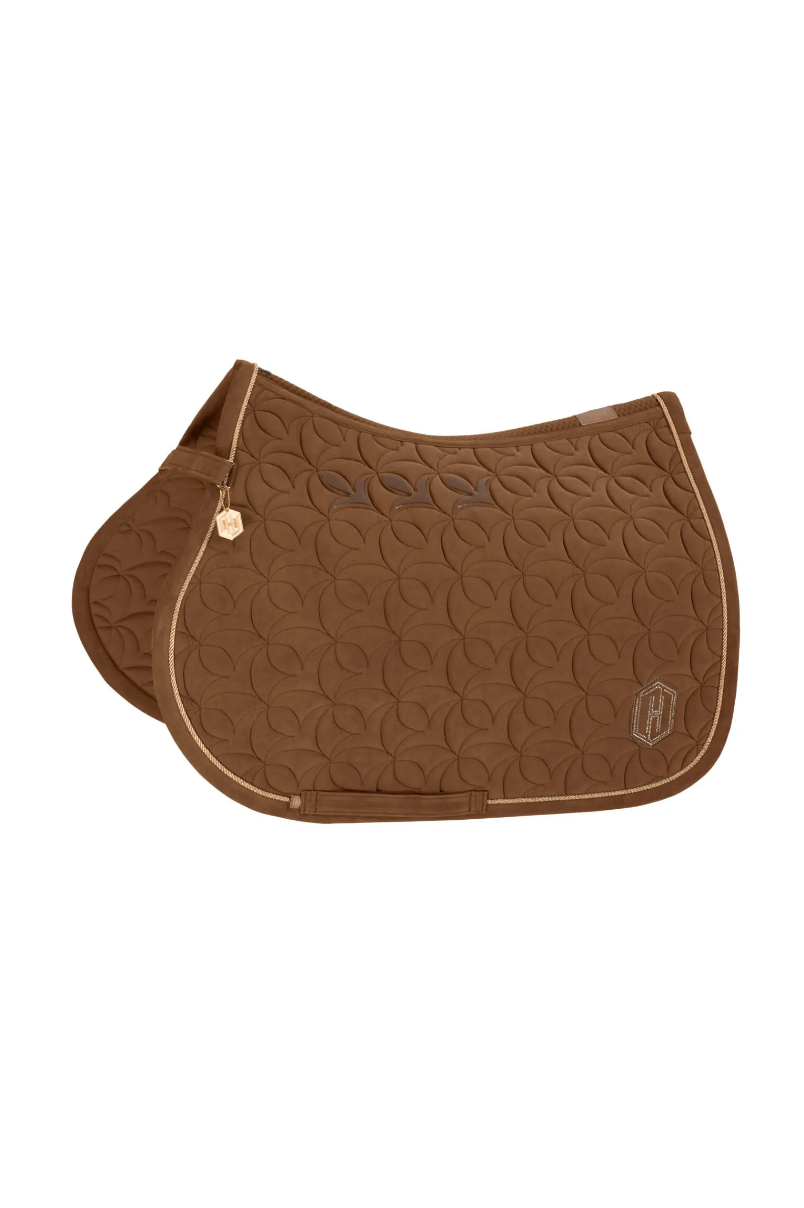 Outlet Heritage AW24 Velour Emblem All Purpose Saddle Pad Pony Saddle Pads|All Purpose & Jumping Saddle Pads