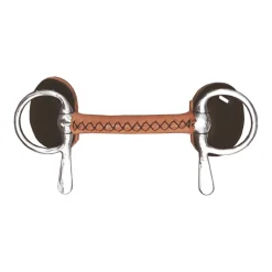 Fashion Leather Covered Straight Driving Bit Racing Bits