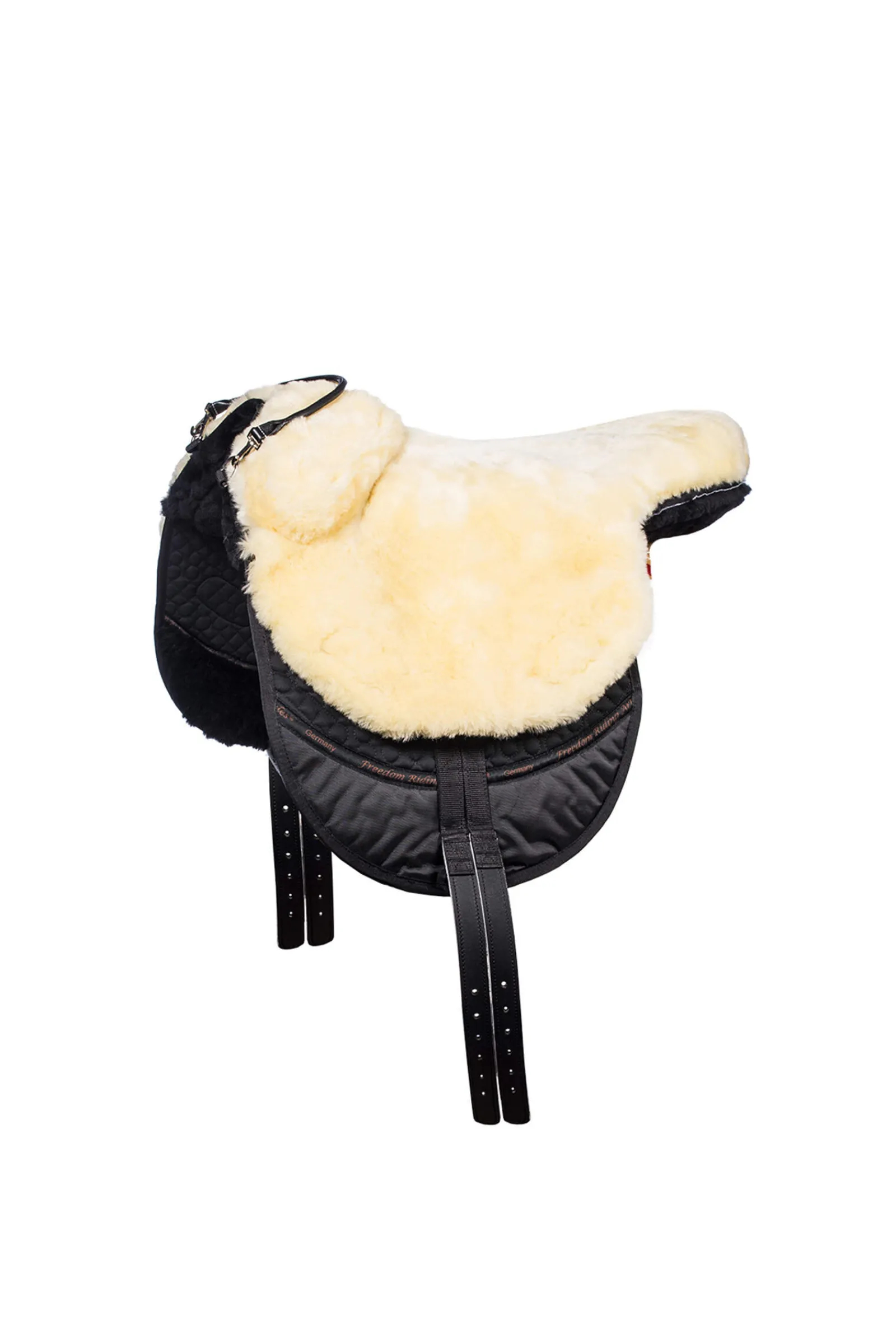 New F.R.A. Freedom Riding Articles Macon Extra Merino Bareback Pad, Knee Rolls & Inlays, L Saddles