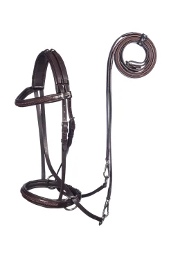 Outlet F.R.A. Freedom Riding Articles Ulan Bitless Bridle (System 5) Leather w/ Leather Reins Bridles & Nosebands