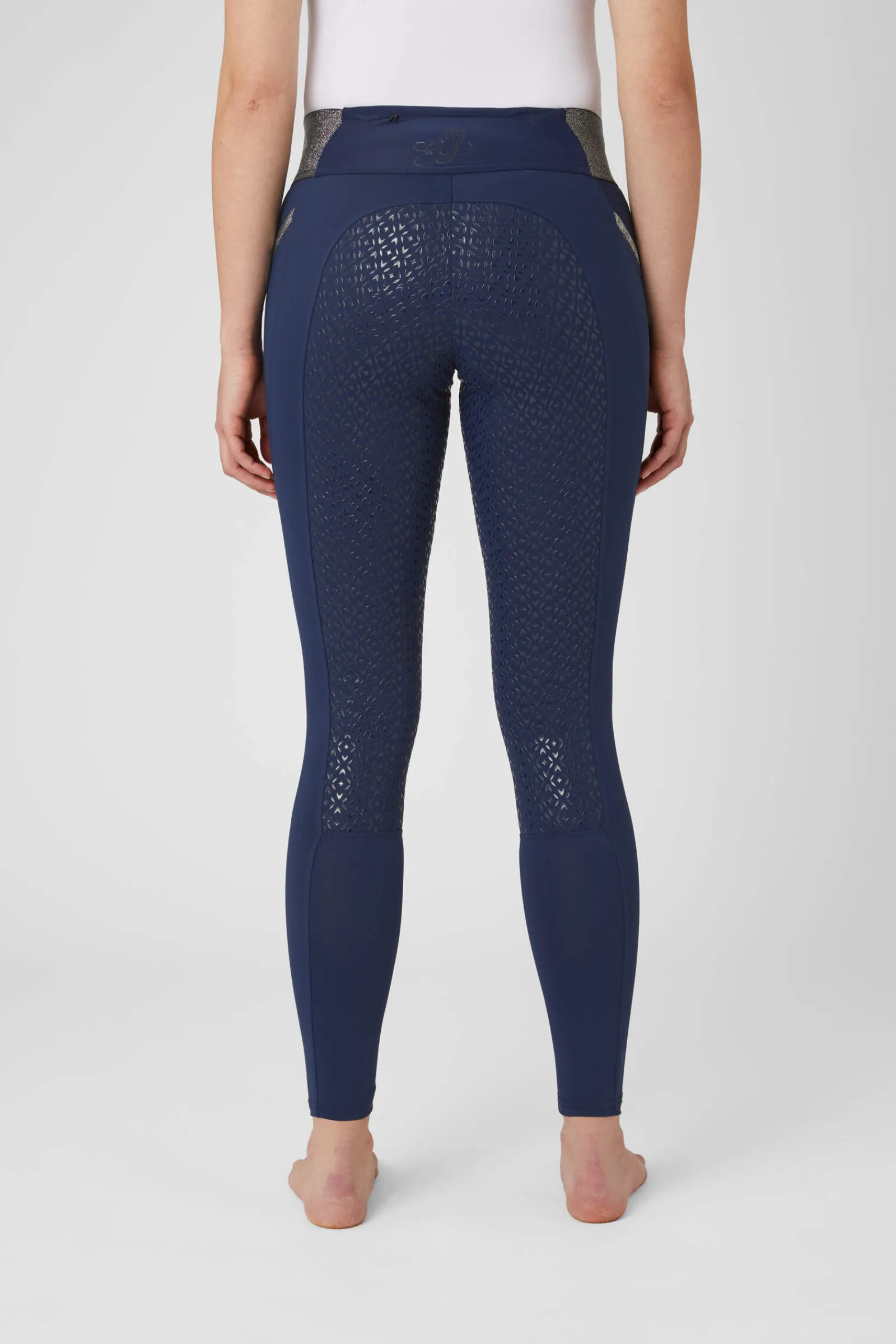 Sale Full Seat Riding Tights for Women with Glitter Waist Riding Tights