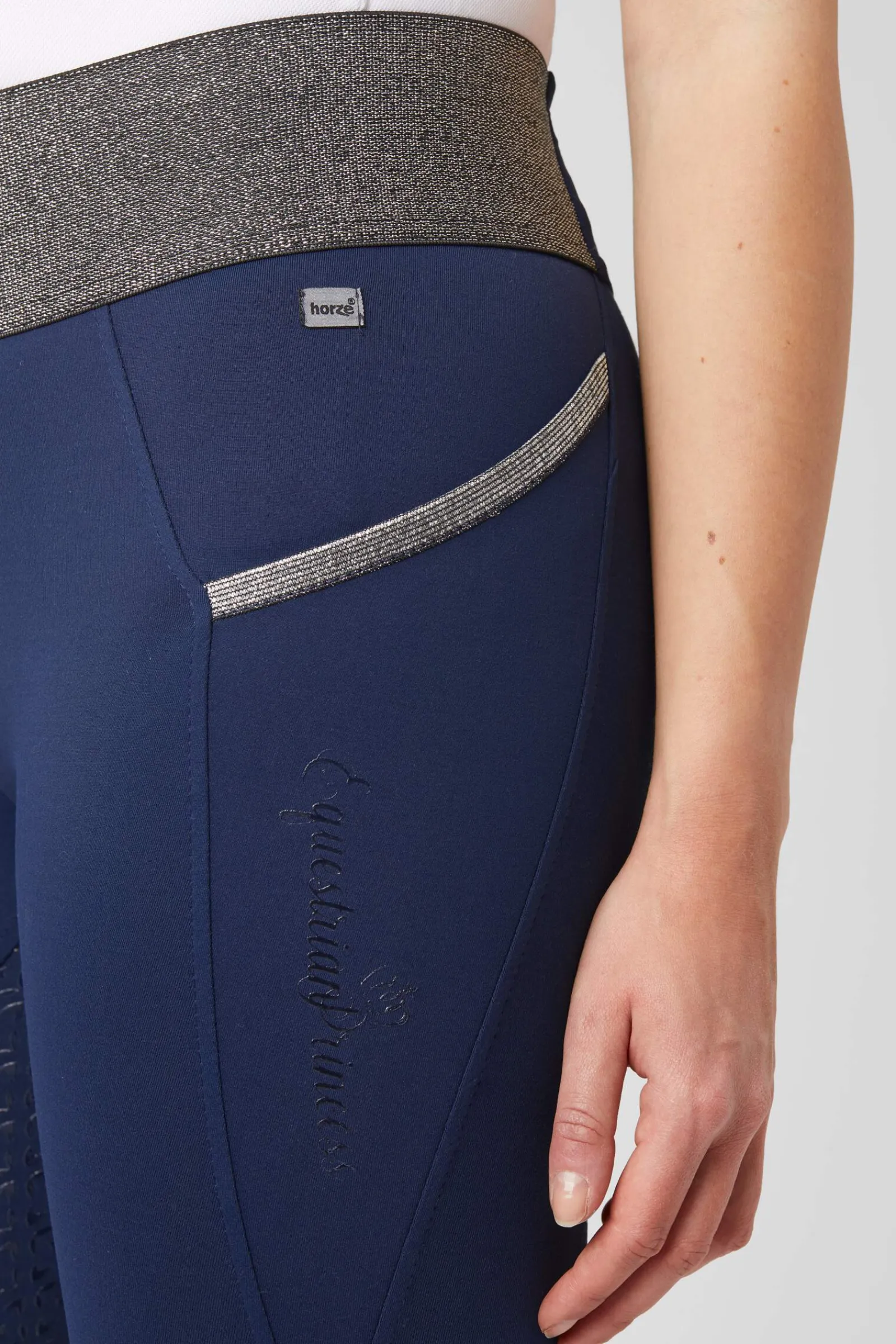 Sale Full Seat Riding Tights for Women with Glitter Waist Riding Tights