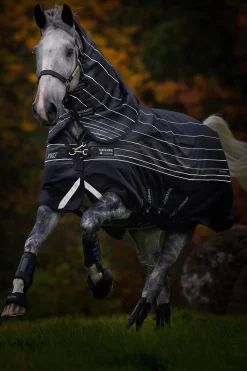 New Amigo Bravo 12 Reflectech Plus Turnout Rug With Detachable Neck, 250g Medium & Heavyweight Turnout Rugs