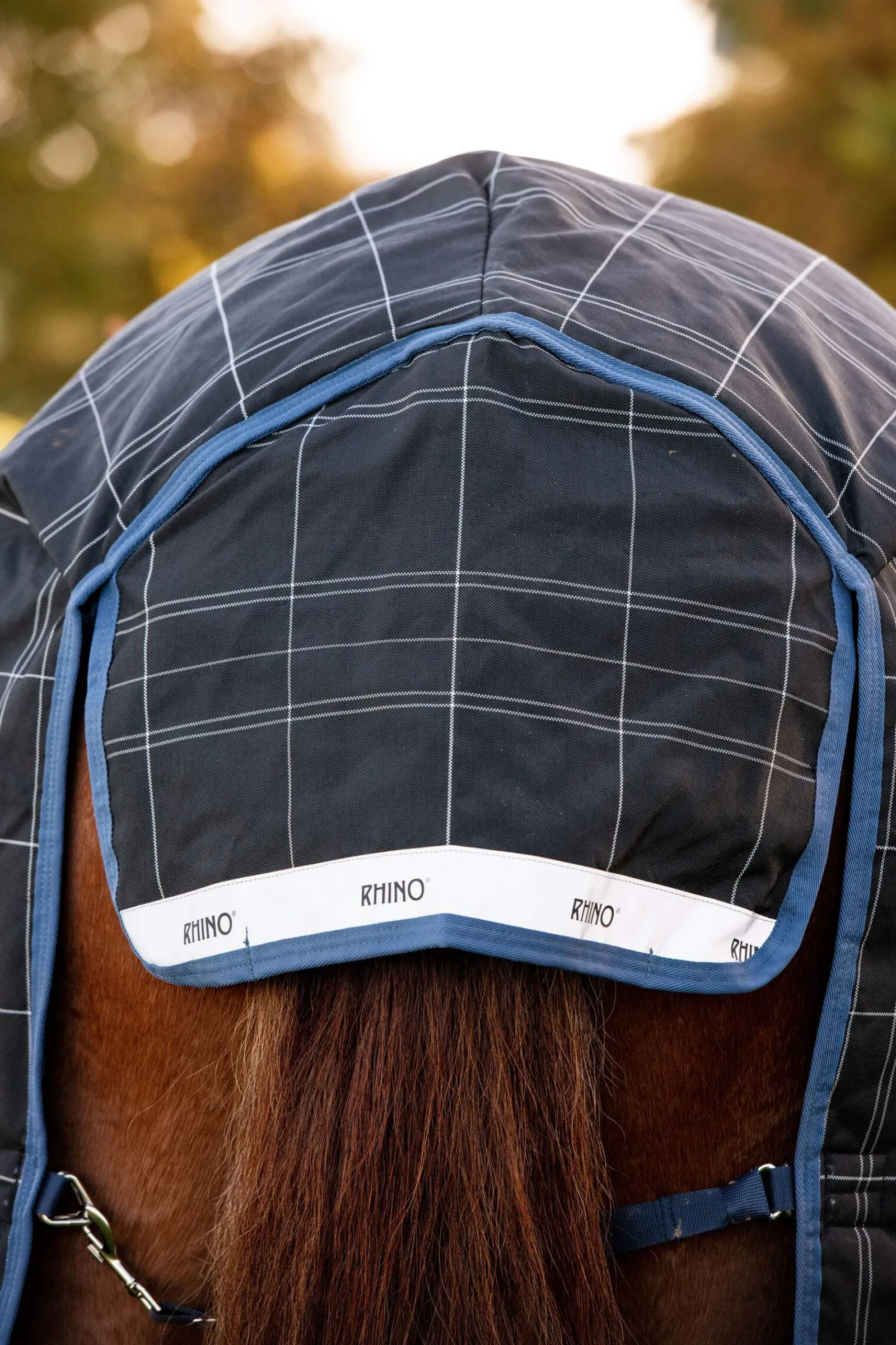 Clearance Rhino Reflectech Plus Vari-Layer Turnout Rug incl. Detachable Hood, 250g Lightweight Turnout Rugs