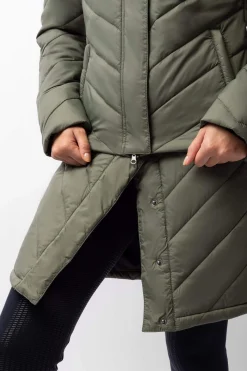 Hot Aurora Padded Parka Riding Riding Jacket with Removable Skirt Women Coats & Jackets