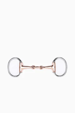 Online Double-Jointed Eggbutt Bit, 16mm thickness, 70mm rings Eggbutt Snaffles Bits