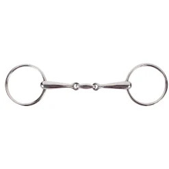 Clearance Double-Jointed Loose Ring Snaffle, 16mm Loose Ring Snaffles