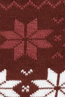 Outlet Emily Knitted Tube Scarf with Fleece Lining Scarves