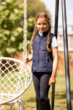 New Kids Classic Quilted Riding Vest Kids Riding Jackets & Gilets