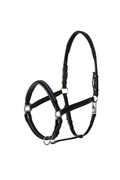Discount Leather Halter with Crystal Nose Band Headcollars & Halters