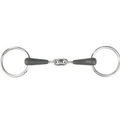 Hot Loose Ring Double-Jointed Rubber Bit Loose Ring Snaffles