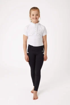 Fashion Lucinda Kids High Waist Silicone Full Seat Tights Kids Riding Tights