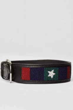 Outlet Noir Dog Collar with Stars Dog Collars