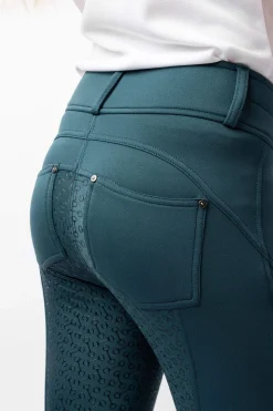 Clearance Rhea Kids´ Thermo Fullgrip Breeches with Hip Pockets Kids Jodhpurs & Breeches