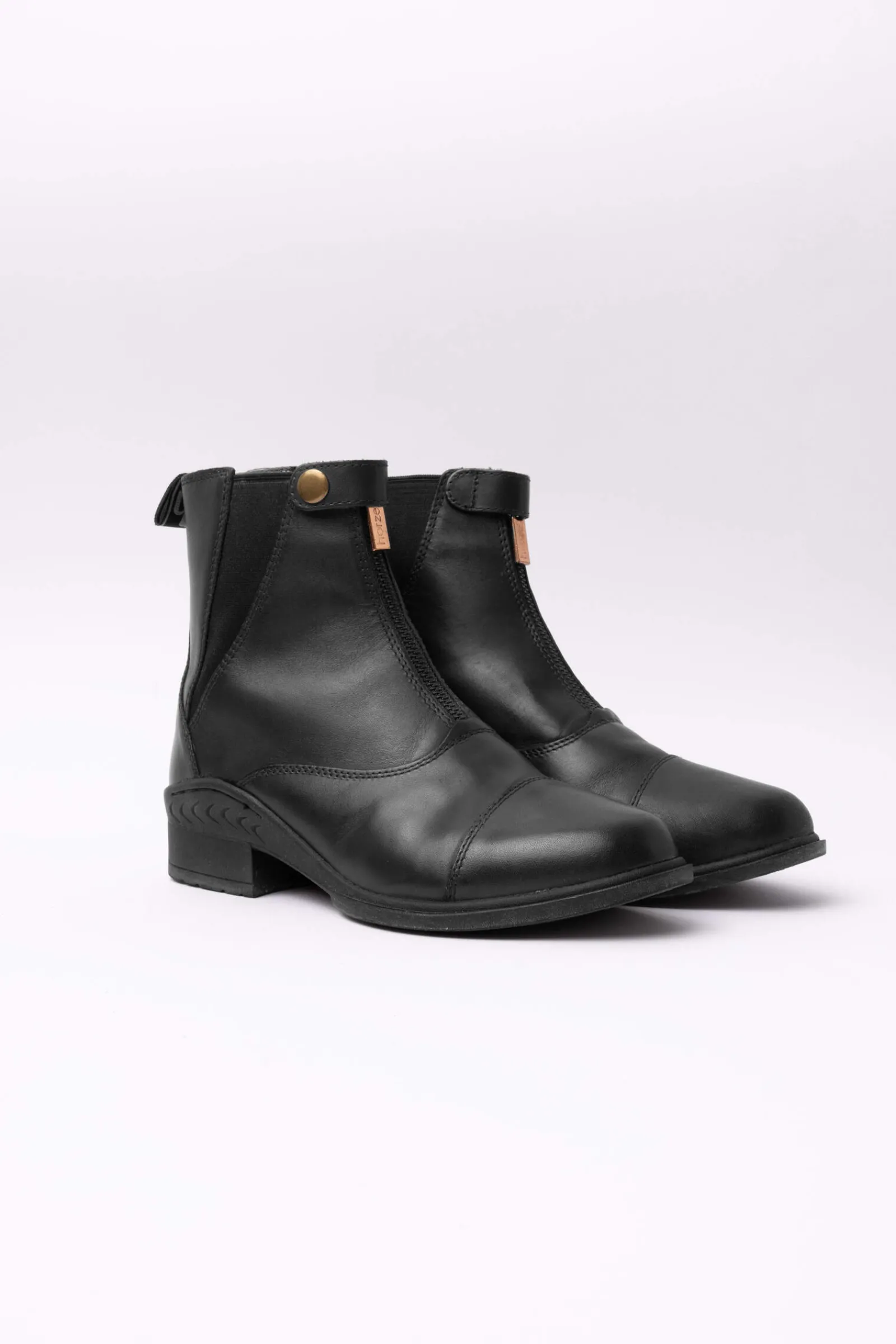 Hot Rose Leather Jodphur Boots with Front Zipper Jodhpur Boots