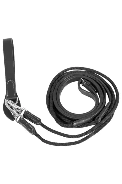 New Sparta Nylon/Leather Draw Reins Auxiliary Reins & Lunging Aids|Auxiliary Reins & Lunging Aids