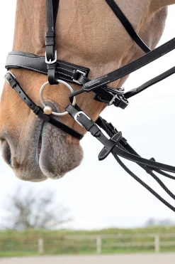 New Sparta Nylon/Leather Draw Reins Auxiliary Reins & Lunging Aids|Auxiliary Reins & Lunging Aids