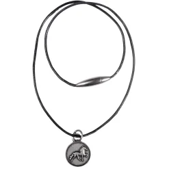 Best Leather necklace with rustic icelandic horse Gifts & Horse Toys