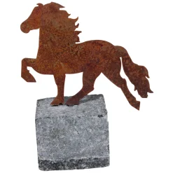 Hot Steel horse w. granite stone Gifts & Horse Toys