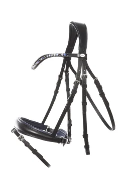 Fashion Bridle Ocean crank nb. with flash Bridles & Nosebands