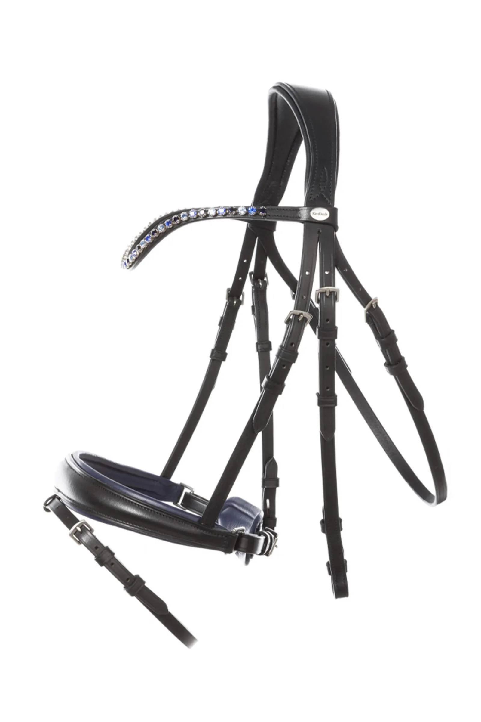 Fashion Bridle Ocean crank nb. with flash Bridles & Nosebands