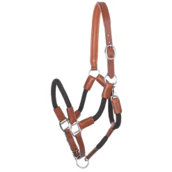 Discount Cavo Rope-Halter with Lead Rope Leather Headcollars