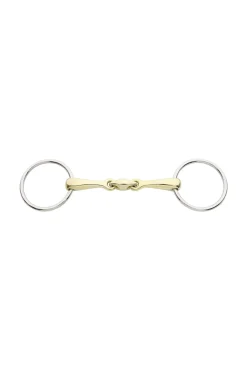 Hot KavalBit Double-Jointed Snaffle Bit  Lock Up Loose Ring Snaffles