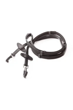 Fashion Silent Rubberised Reins with Snap Reins
