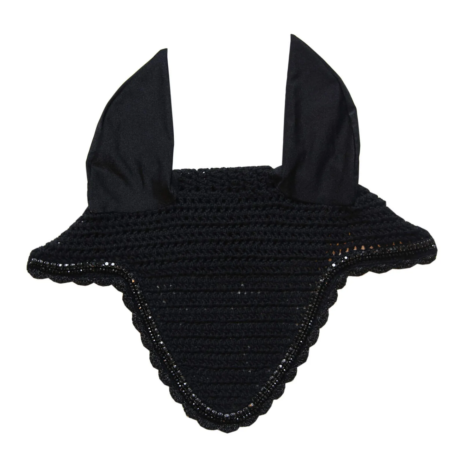 Fashion Horsewear Fly Veil Long Stone & Pearl Ear Bonnets & Fly Veils|Ear Bonnets & Fly Veils