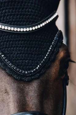 Outlet Horsewear Fly Veil Long Stone & Pearl Soundless Ear Bonnets & Fly Veils|Ear Bonnets & Fly Veils
