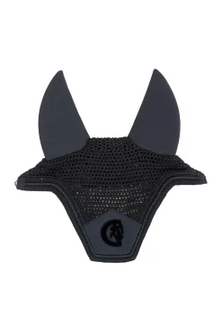 Fashion Horsewear Fly Veil Wellington 3D Logo Soundless Ear Bonnets & Fly Veils|Ear Bonnets & Fly Veils