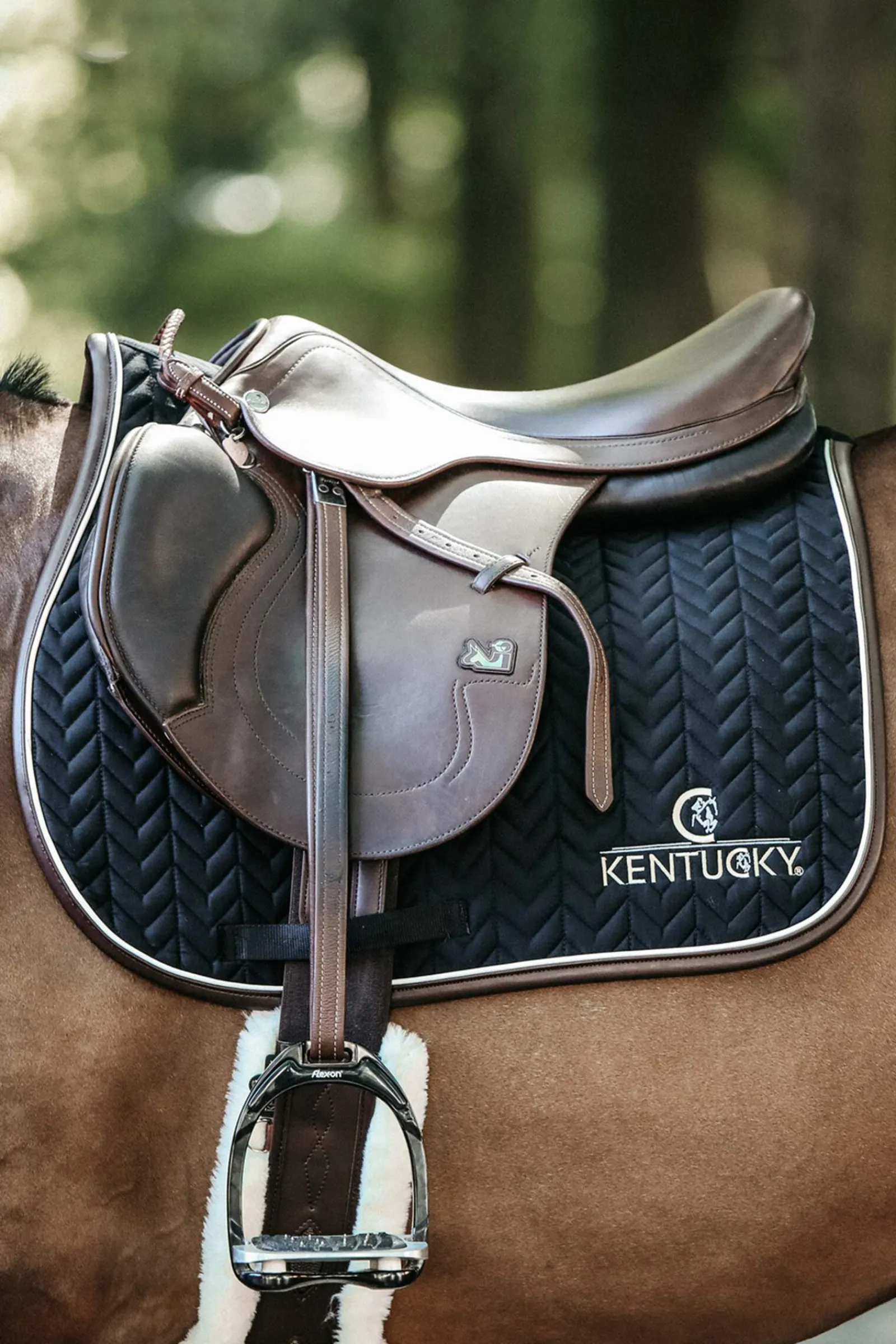 Fashion Horsewear Saddle Pad Leather Fishbone Jumping Pony Saddle Pads|All Purpose & Jumping Saddle Pads