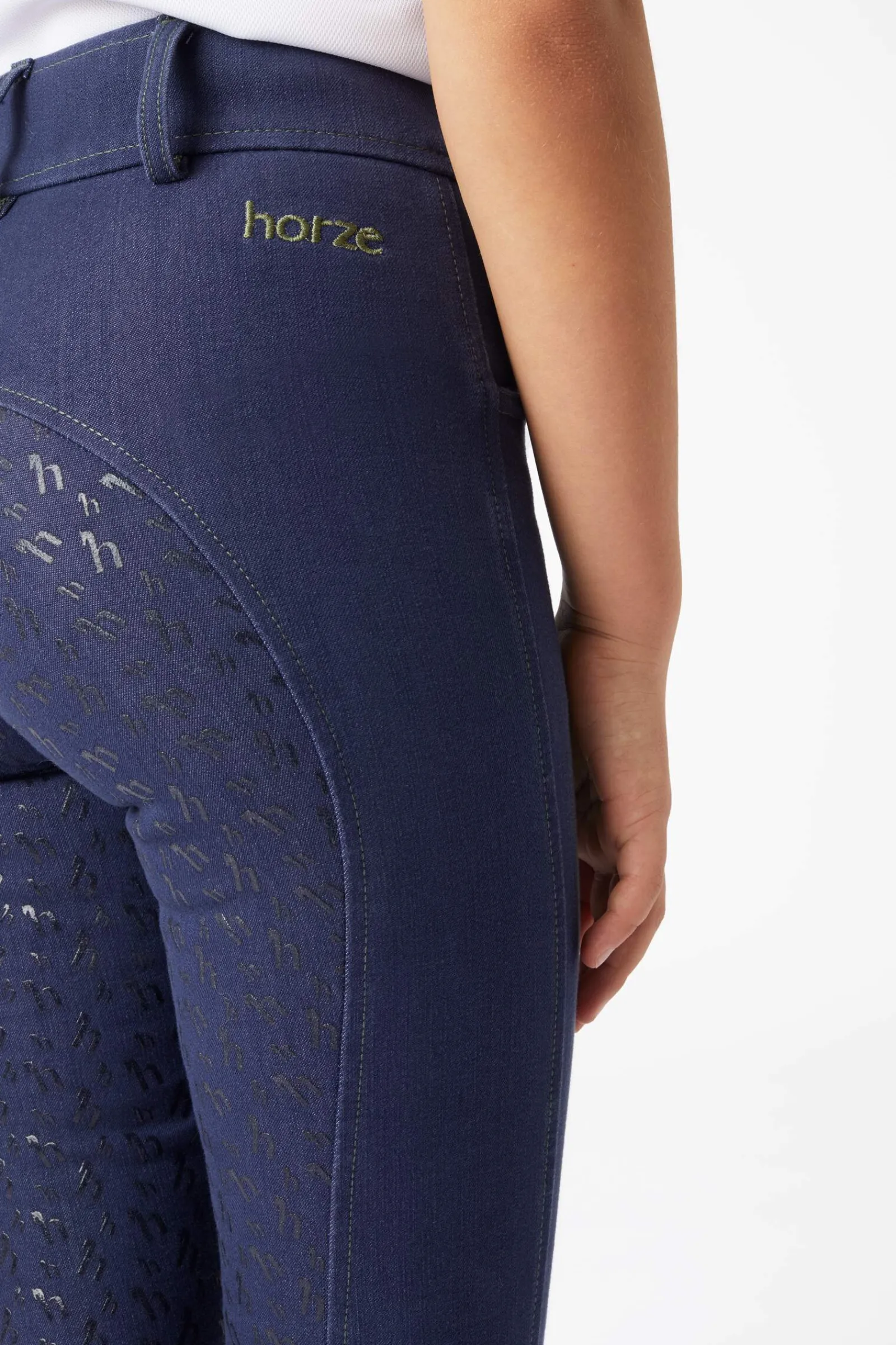 New Kids Full Grip Denim Breeches Kids Jodhpurs & Breeches