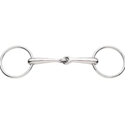 Fashion Stainless Steel Solid Mouth Jointed 16mm Loose Ring Snaffle Bit Loose Ring Snaffles