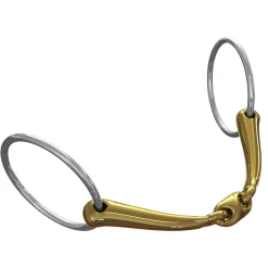 Best NS Bits Tranz Lozenge 14mm 70mm Loose Ring Loose Ring Snaffles