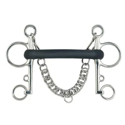 Discount Pelham Mullen Mouth Vulcanic Rubber Rigid 18mm Pelham Bits